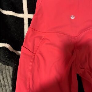 lululemon athletica Red Leggings